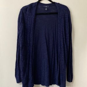 Navy blue gently worn cardigan!